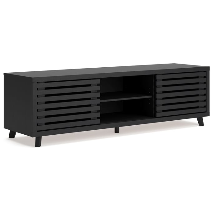 Ashley Furniture Danziar Black Extra Large TV Stand W1013-68