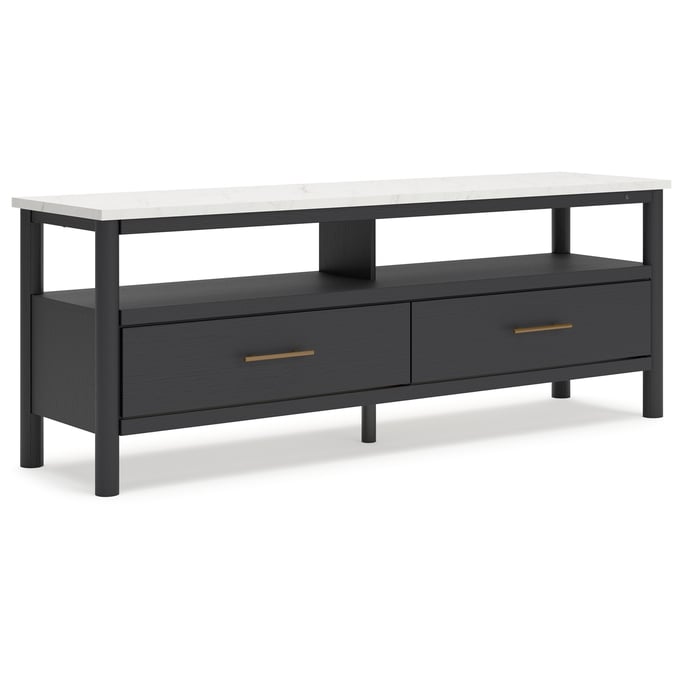 Ashley Furniture Cadmori Black White Extra Large TV Stand W2616-68