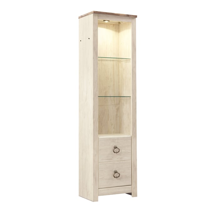 Ashley Furniture Willowton Whitewash Tall Pier W267-24