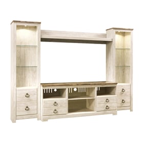 Ashley Furniture Willowton Entertainment Center with Open Storage