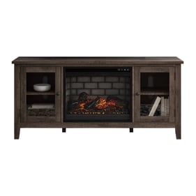 Ashley Furniture Arlenbry Gray TV Stand With Infrared Fireplace