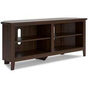 Ashley Furniture Camiburg Warm Brown Medium Corner TV Stand