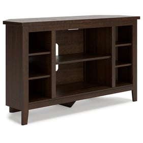 Ashley Furniture Camiburg Warm Brown Corner TV Stand