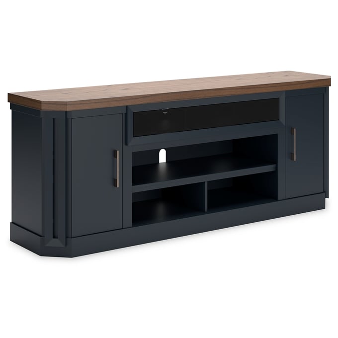 Ashley Furniture Landocken Brown Blue XL TV Stand W402-68