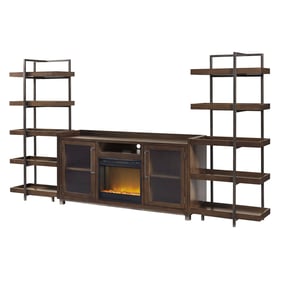 Ashley Furniture Starmore Brown Entertainment Center With Fireplace Insert ...