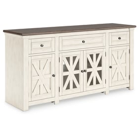 Ashley Furniture Bolanburg White Weathered Gray Extra Large TV Stand