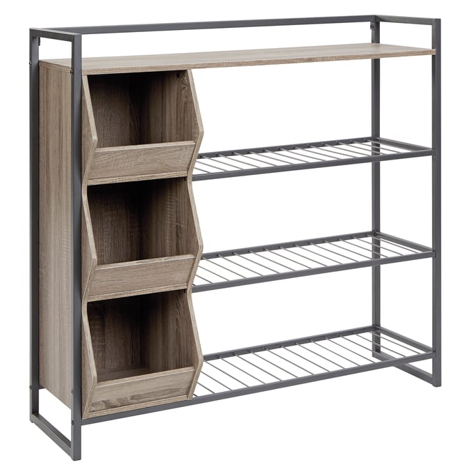 Ashley Furniture Maccenet Gray Shoe Rack Z1510473