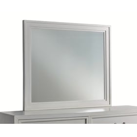 American Woodcrafters Dunescape Painted White Mirror