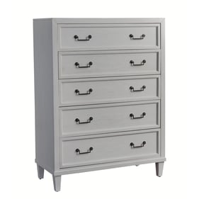 American Woodcrafters Dunescape Painted White 5 Drawers Chest