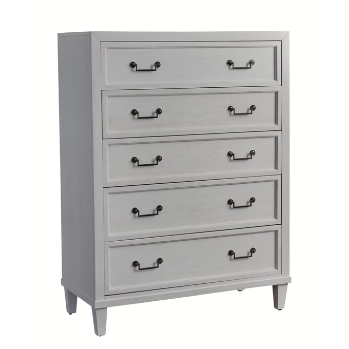 American Woodcrafters Dunescape Painted White 5 Drawers Chest AWC-1210-150