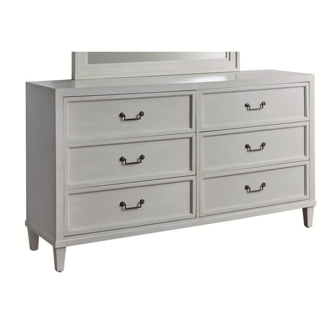 American Woodcrafters Dunescape Painted White 6 Drawers Dresser AWC-1210-260