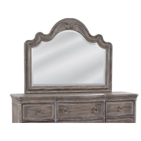 American Woodcrafters Genoa Antique Grey Landscape Mirror