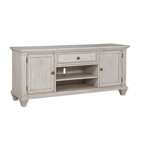 American Woodcrafters Sedona Cobblestone White 66 Inch TV Console