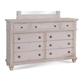 American Woodcrafters Sedona Cobblestone White Dresser