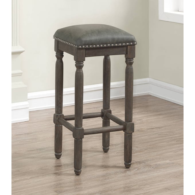 American Woodcrafters Dark Gray Backless Bar Stool AWC-B2-261-30L