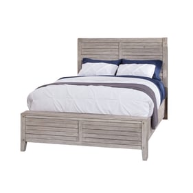 American Woodcrafters Aurora Whitewash Queen Panel Bed