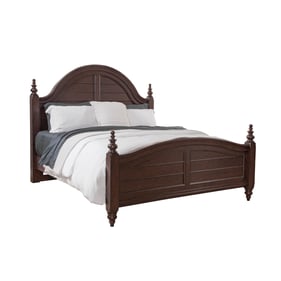 American Woodcrafters Rodanthe Cherry Brunette Queen Panel Bed