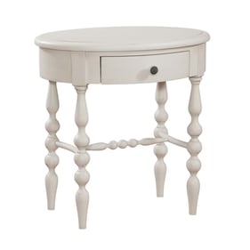 American Woodcrafters Rodanthe Dove White Accent Table