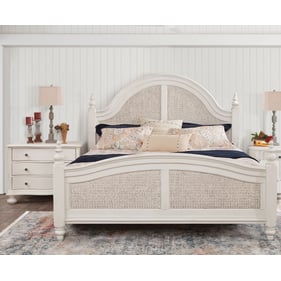 American Woodcrafters Rodanthe Dove White 2pc Bedroom Set With Queen Woven ...