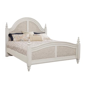 American Woodcrafters Rodanthe Dove White Queen Woven Bed