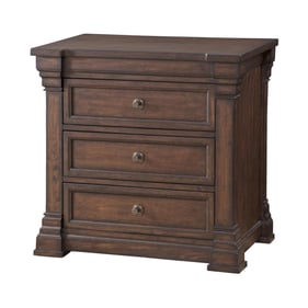 American Woodcrafters Kestrel Hills Tobacco 3 Drawer Nightstand