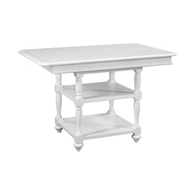 American Woodcrafters Cottage Traditions Clean White Gathering Pub Table