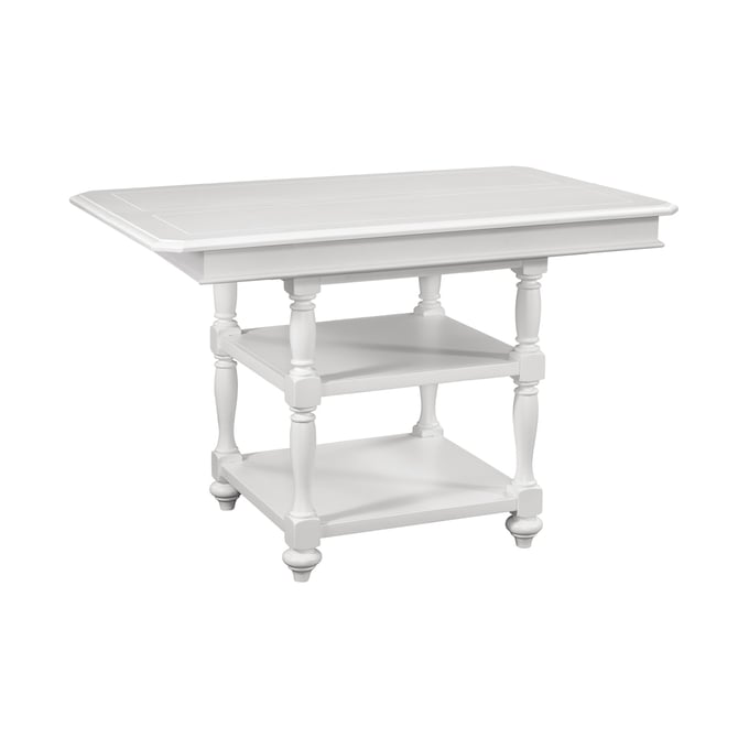 American Woodcrafters Cottage Traditions Clean White Gathering Pub Table AWC-D-6510-553