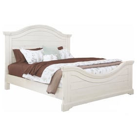 American Woodcrafters Stonebrook Distressed Antique White King Bed