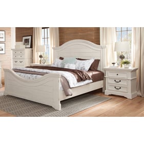 American Woodcrafters Stonebrook Distressed Antique White 2pc Bedroom Set w...