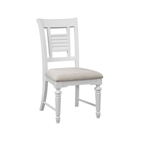 2 American Woodcrafters Cottage Traditions White Side Chairs