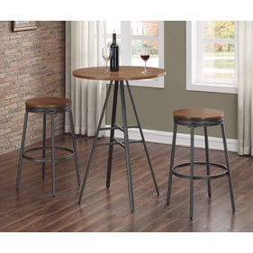 American Woodcrafters Filmore Stockton Backless 3pc Pub Table Set