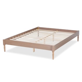 Baxton Studio Colette Antique Oak Wood Full Platform Bed Frame