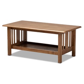 Baxton Studio Rylie Walnut Brown Rectangular Coffee Table