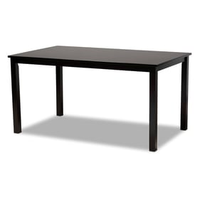 Baxton Studio Eveline Espresso Rectangular Dining Table