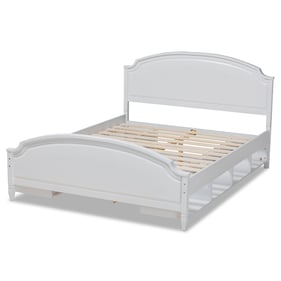 Baxton Studio Elise White Wood Queen Platform Storage Bed