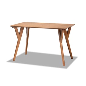 Baxton Studio Sahar Walnut Brown Dining Table