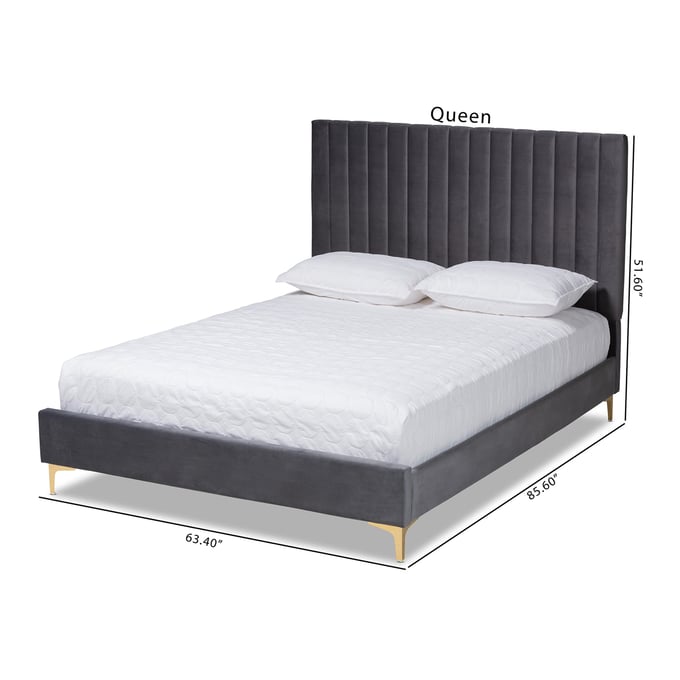 Baxton studio saverio deals bed