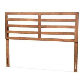 Baxton Studio Akemi Ash Walnut Wood Full Headboard