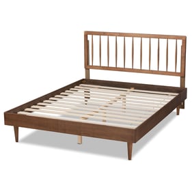 Baxton Studio Sora Ash Walnut King Platform Bed