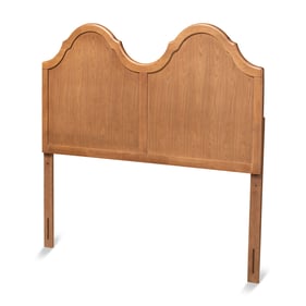 Baxton Studio Tobin Ash Walnut Wood Queen Arched Headboard