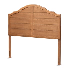 Baxton Studio Clive Ash Walnut Wood King Headboard