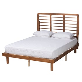 Baxton Studio Petra Ash Walnut Full Platform Bed