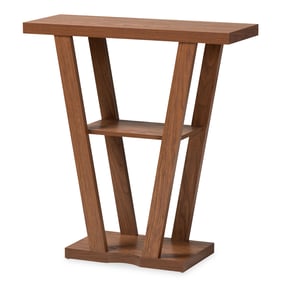 Baxton Studio Boone Walnut Brown Wood Console Table