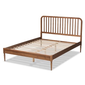 Baxton Studio Neilan Walnut Brown Wood Full Platform Bed