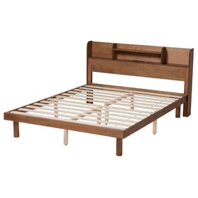 Baxton Studio Harper Walnut Brown Full Platform Bed