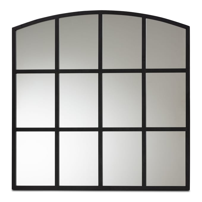 Baxton Studio Barrington Black Accent Wall Mirror BAX-RXW-10391-BLACK