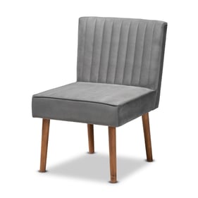 Baxton Studio Alvis Grey Walnut Brown Dining Chair