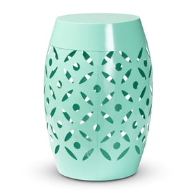 Baxton Studio Hallie Aqua Outdoor Side Table