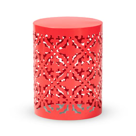 Baxton Studio Jamila Red Outdoor Side Table