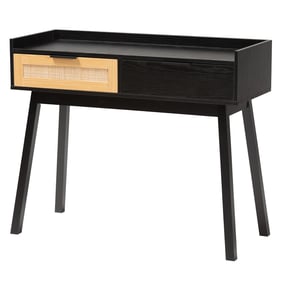 Baxton Studio Kalani Espresso Brown 2 Drawer Console Table